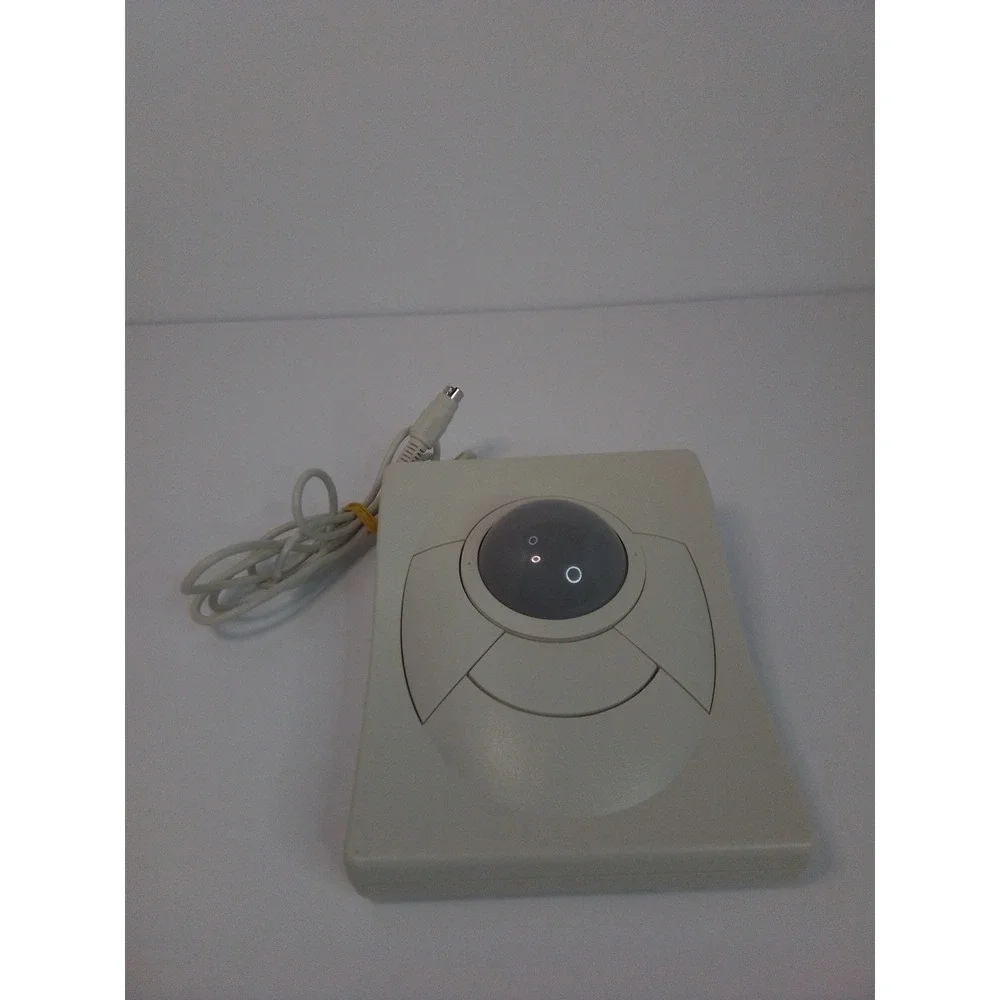 Vintage DRTRACK Trackball Mouse PS/2 Connection Wired Beige Used Tested